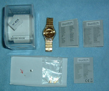 Swatch SFK355G gold DEFEKT in Original Box mit Bedienungsanleitung  ASFK355G