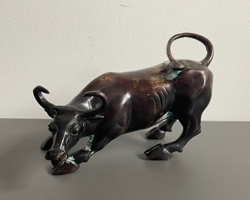 Bronze stier wall - bronze, bull