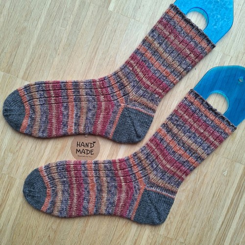 Wollsocken handgestrickt gr - wollsocken,