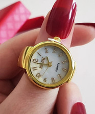 Edler RING QUARTZ UHR GOLD -