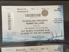 Robbie Williams Ticket 2012