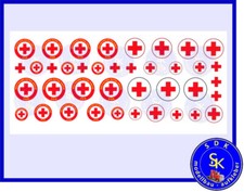 DDR Rotes Kreuz Aufkleber-Set