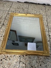 WANDSPIEGEL Italy RAHMEN SPIEGEL Gold Holz 57x47cm Prunk Vergoldet   Antik