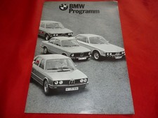 BMW 1602 2002 Turbo 520 E12 2500 E3 3.0 S Si 3.3 L 3.0 CS CSi CSL Prospekt 1973