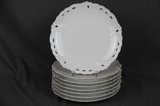 Nymphenburg Porzellan 8 Teller Durchbruchteller Barock Rokoko Ornamente