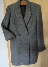 ZARA Damen Mantel kurz M schwarz/grau