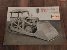 Original Prospekt Fiat Kettenschlepper 50 CA Traktor 50 PS