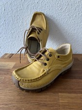 Berkemann Wolky Halbschuh Schnürschuh Nubuk Curry Gr.38 - wie Wallabee - wie NEU