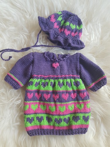 Puppenkleidung strick kleid - puppenkleidung,, strick,