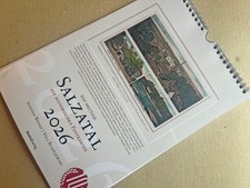 Salzatal Sachsen-Anh.: 14 historische Postkarten Monatskalender A4 Spiralbindung