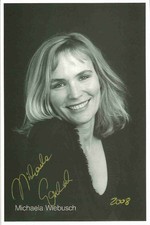 Signierte Autogrammkarte Michaela Wiebusch 10 x 15 cm