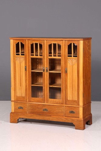 Jugendstil vitrine eiche - jugendstil,