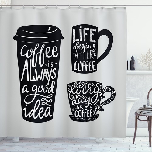 Kaffee duschvorhang container - kaffee,