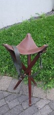Tripod Echtlederhocker "Hunter