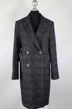 Zara Women schwarz-weiß-karierter Mantel Herbst/Winter Gr.XS Baumwollmischung