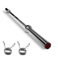 Olympische Hantelstange 2,2m 50mm Langhantelstange Kugelgelagert + 2 Clips