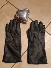 Handschuhe Fingerhandschuhe Damen, klassisch/elegant, Echtleder, Gr. M