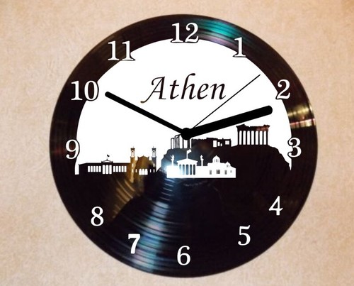 Athen wanduhr schallplattenuhr - athen,