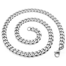 Herren Halskette Edelstahl-Kette Panzerkette Armband gold silber schwarz XXL