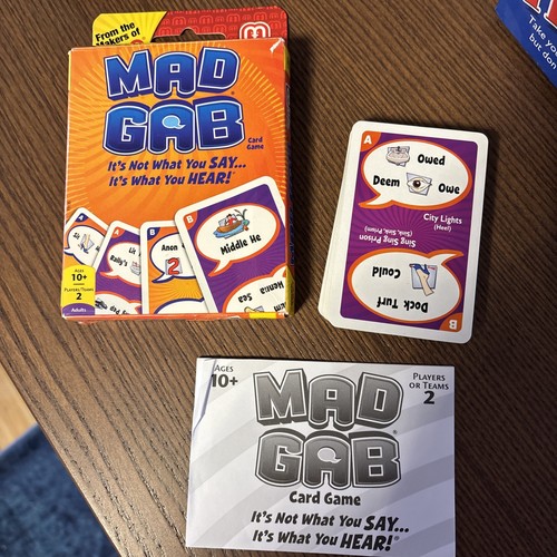 Mad gab kartenspiel mattel - kartenspiel,