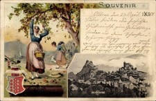 Litho sion kanton - sion, wallis