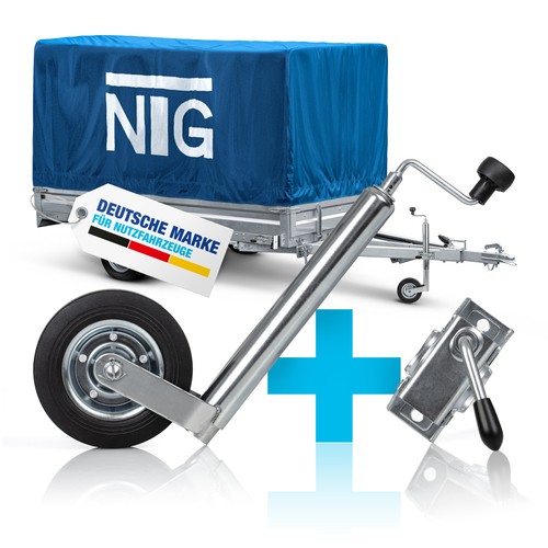 Stützrad für anhänger 150kg - für,