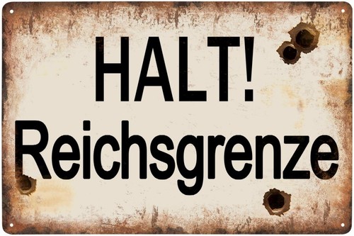 Metal sign halt - sign,