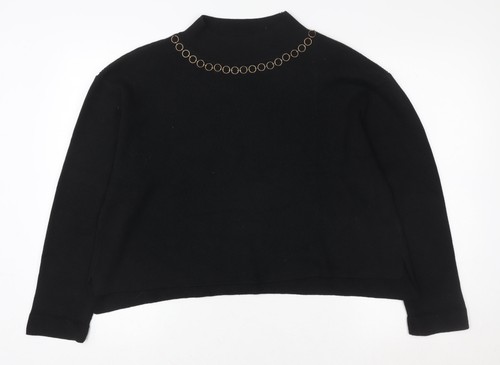 Schwarzer pullover sweatshirt - schwarzer,