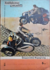 KFT KRAFTFAHRZEUGTECHNIK 6- 1960 B MZ/Simson-Gespann Trabant Omnibusse Warszawa