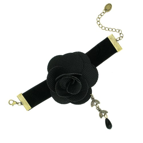 Schwarzes samt armband - samt, lolita