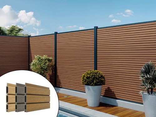 Wpc alu coex sichtschutzzaun - wpc,