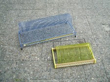 2 Plattenhalter Singleständer Ständer Single Plattofix 50s LP-Ständer vintage