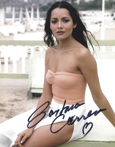 Barbara carrera signed james - barbara,