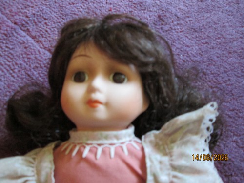 Porzellan puppe cm groß - 40,