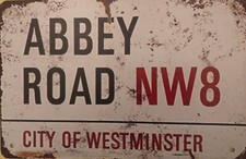 Blechschild Metallschild Abbey