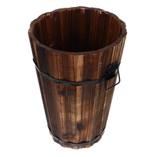 SECFOU Bambus Mülleimer Mit