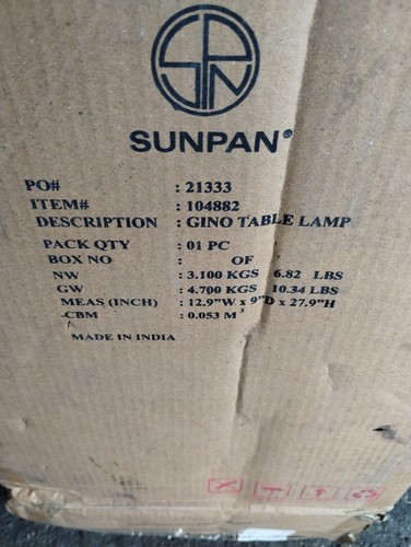 Sunpan 104882 gino table lamp - sunpan,