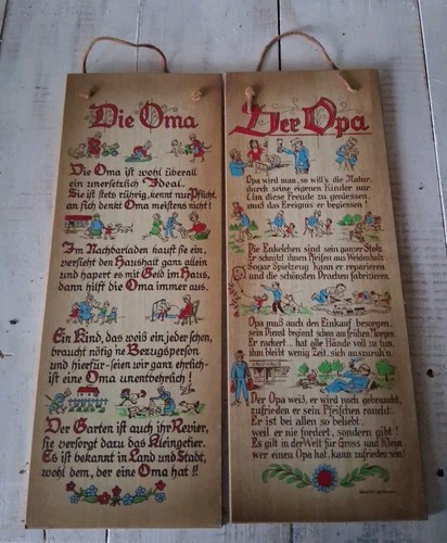 Holzschild die oma der - die, oma,