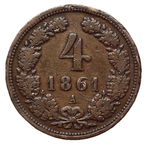 Kreuzer 1861 österreich - 1861, a