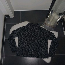 Opus Strickpulli M 38 40 Wollpullover grobstrick stehkragen blau meliert Top