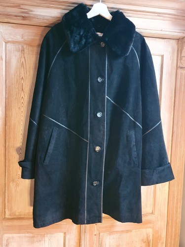 Ledermantel fabiani damen - ledermantel,