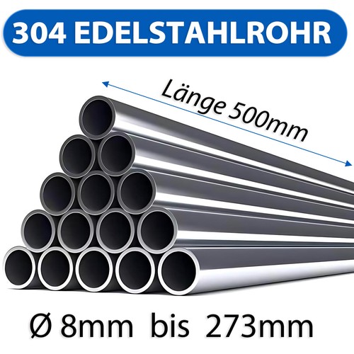 Edelstahlrohr länge 500mm - länge,