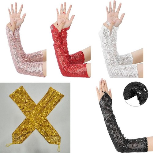 Glitzer handschuhe fingerlose - handschuhe,