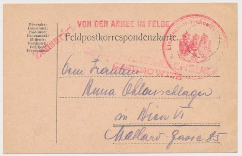 Feldpost 1916 karte mit - 1916,
