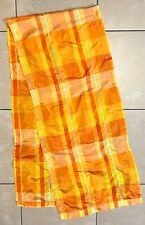 Tischläufer Orange Gelb Weiß 37 x 170 cm kariert