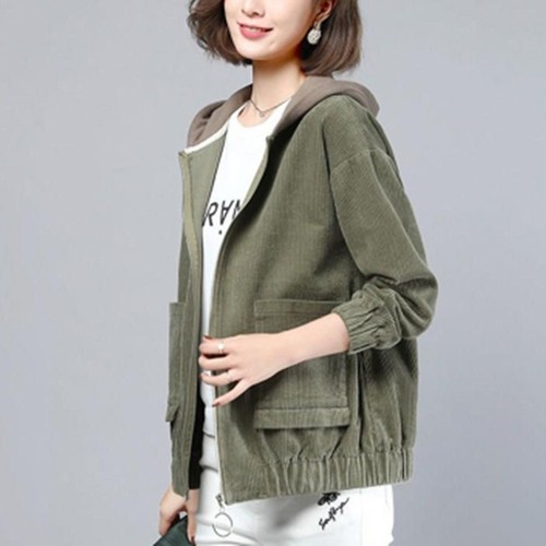 Damen frühling cord jacke - cord,