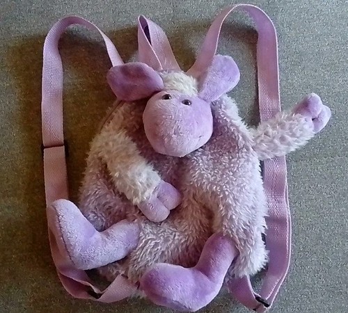 Plüschrucksack schaf lila - plÜschrucksack,
