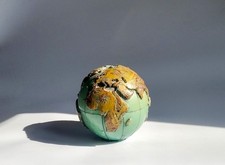 VINTAGE DEKO KERZE GLOBUS