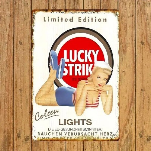Blechschild lucky strike - blechschild,