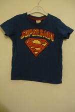 Superbaby T-Shirt mit Superman-Logo ~ H&M Gr. 86~blau